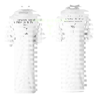 A Bride In A Tiny Bit Bride Cocktail Martini Bachelorette T-Shirt - Monsterry