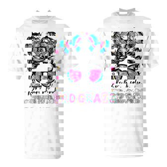 Bruh Im In 3Rd Grade Messy Bun First Day Of School Girls T-Shirt | Mazezy
