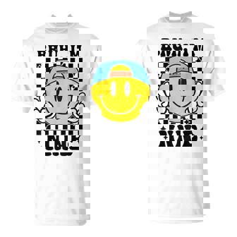 Bruh I'm Nine 9 9Th Birthday Groovy Boys Girls 9 Years Old T-Shirt | Mazezy