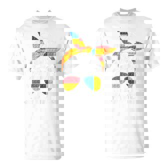 Building Block Messy Bun Mom Life Master Builder T-Shirt - Thegiftio