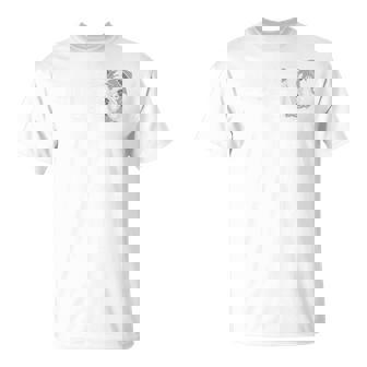 バックプリント The Bulldog Face 犬と犬の飼い主ブルドッグ Tシャツ - Kawaiitshirt