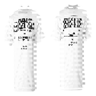 Burton Texas Tx ビンテージ アスレチック ブラックスポーツデザイン Tシャツ - Kawaiitshirt