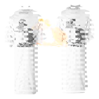 Caracol De Erizo Lindo Y Hongo En El Bosque Cottagecore Camiseta unisex - Regaloses