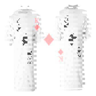 Carte À Jouer Carreau Roi Carnaval Costume Poker T-Shirt - Cadeauxyz