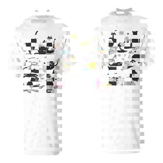 Cats Reading Books Cat Lover Kitten Reading Book Lover T-Shirt - Thegiftio UK