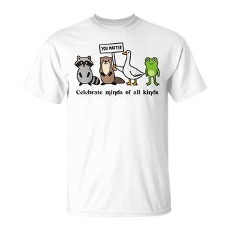 Celebrate Minds Of All Kinds Sped Special Education Teacher T-Shirt - Thegiftio UK