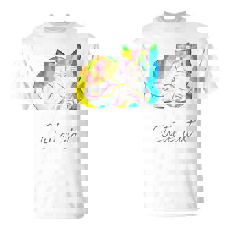 Chat Mignon Coloré Drôle T-Shirt - Cadeauxyz