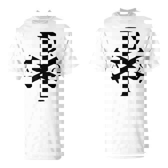 Chi Rho クリスチャン ゴッド アルファ オメガ イエスキリスト キリスト教 Tシャツ - Kawaiitshirt