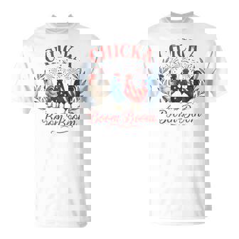 Chicka Boom Boom Patriotic Chicken 4Th Of July Usa T-Shirt - Thegiftio