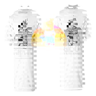 Chill Guy Meme Grill Guy Bratwurst グリル シェフグリル 長袖tシャツ Tシャツ - Kawaiitshirt