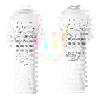 Christian Wildflowers Brushstroke Bloom Where God Plants You T-Shirt | Mazezy