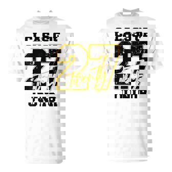 Class Of 2027 Junior High School Back To School 11Th Grade T-Shirt - Thegiftio