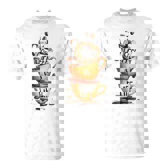 Coffee Is Life 愉快なコーヒー好きのギフト Tシャツ - Kawaiitshirt