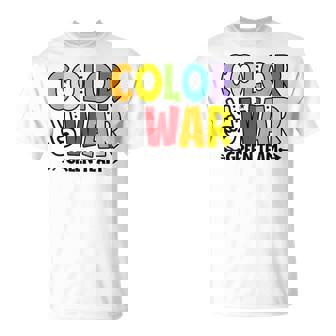 Color War Green Team Sleepaway Summer Camp Game T-Shirt | Mazezy