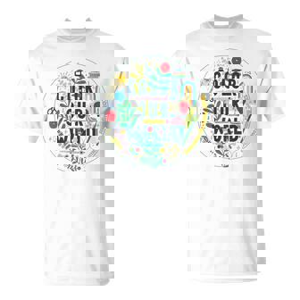 Color Our World Summer Reading 2025 Boho Wildflower Book T-Shirt - Monsterry