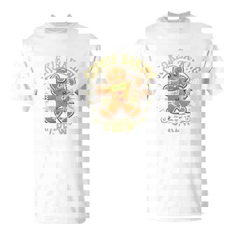 Cookie Baking Crew ジンジャーブレッドマン おもしろクリスマスベーキング 長袖tシャツ Tシャツ - Kawaiitshirt