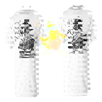 Cool Banana Baseball Catcher Fruit Hip Hop Banana T-Shirt | Mazezy
