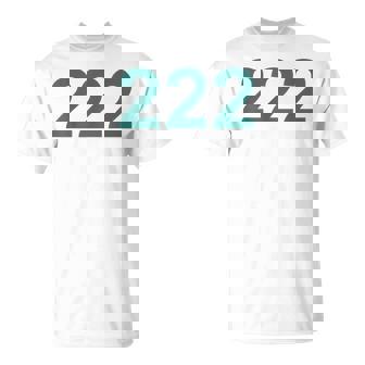 Creative 222 s Costume Ideas Co Number 222 In Green Font On Light Background Fun Halloween T-Shirt - Thegiftio UK