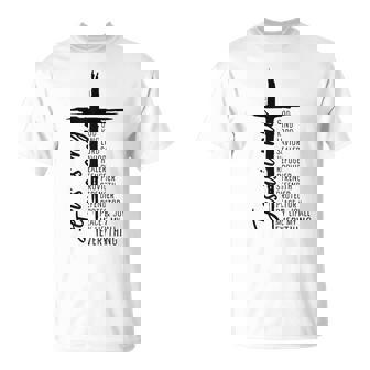 Croix Christ Christ Jésus Est Mon Dieu Roieigneur Etauveur T-Shirt - Cadeauxyz