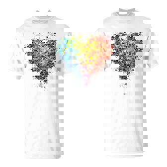 Csd Parade Regenbogen Lgbt Herz Lgbtq Blumen Pride Liebe T-Shirt - Geschenkecke