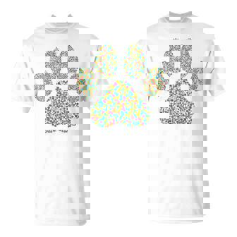 Cute Colorful Polka Dot Dog Paw Lover Happy Dot Day T-Shirt | Mazezy