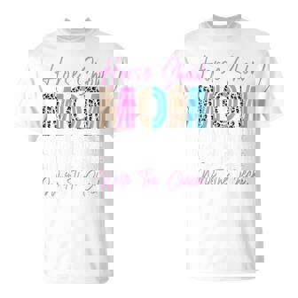 Cute Leopard Horse Show Mom Clean The Boots Hold The Horse T-Shirt | Mazezy