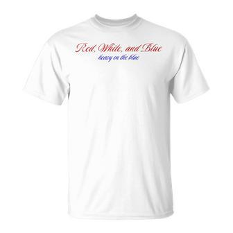 Cute Red White And Blue Feminist 4Th Of July Liberal T-Shirt - Thegiftio UK