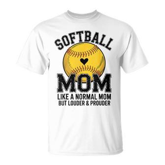 Cute Softball Mom For Softball Season Mom T-Shirt - Thegiftio