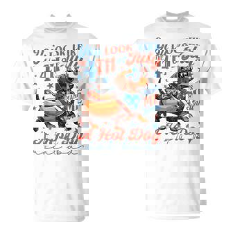 Dachshund You Look Like The 4Th July Makes Me Want A Hot Dog T-Shirt - Monsterry