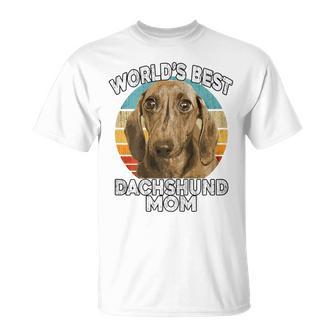 Dachshund Mother's Day World's Best Daschund Mom Dog T-Shirt - Thegiftio UK