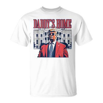 Daddy's Home White House 2025 President Trump T-Shirt - Thegiftio UK