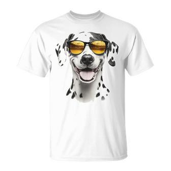 Dalmata Dog Motif Pet Illustrazione Dalmata Maglietta - Novitaregali