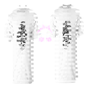 Dead Tired Mom Life Messy Bun Skeleton T-Shirt - Thegiftio UK