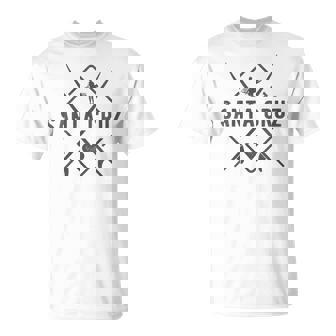 Deurf De Córcegaanta Cruz California Usa Cuello Camiseta unisex - Regaloses