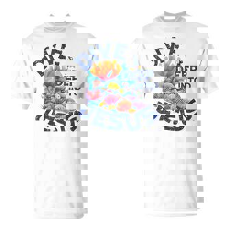 Dive Deep Into Jesus Vbs Christian Scuba Diving Underwater T-Shirt - Thegiftio