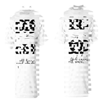 Dog Is Godpelled Backwards-面白い犬の言葉 Tシャツ - Kawaiitshirt