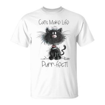Drollige Katze Mitpruch Für Katzen Liebhaber I Katzen T-Shirt - Geschenkecke