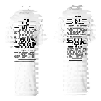 Eatleepquat Repeat 面白いジムワークアウト Tシャツ - Kawaiitshirt