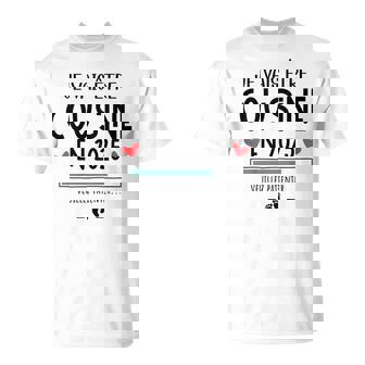 Enfant Annonce Grossesse Future Cousine Jeais Être Cousine 2025 T-Shirt - Cadeauxyz
