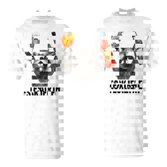 Es Eskaliert Eh Lustiges Waschbär Party T-Shirt - Geschenkecke