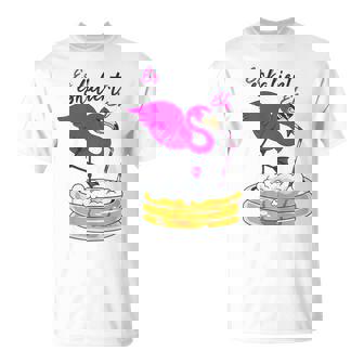 Es Eskaliert Eh Partypruch Frauen Flamingo Wein Jga Malle T-Shirt - Geschenkecke