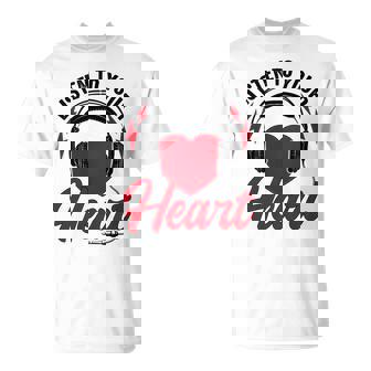 Escucha A Tu Corazón Canción Roxette Con Corazón Manga Larga Camiseta unisex - Regaloses