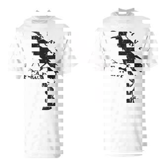 F-Caw-F Black Crow Pun Bird Cawing Grunge T-Shirt - Thegiftio UK