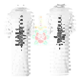 Fake Friends アメリカントラディショナルタトゥー オールドスクールフラッシュ Tシャツ - Kawaiitshirt