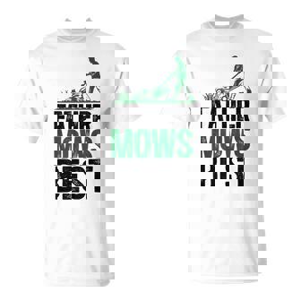 Father Mows Best Lawn Mower Father's Day For Dad T-Shirt - Thegiftio UK