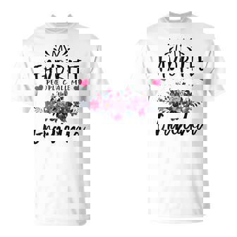 My Favorite People Call Me Grandma Floral T-Shirt - Thegiftio UK