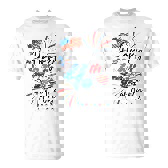 Feliz 4 De Julio Flagación Americana Patriótica Usa Red Camiseta unisex - Regaloses