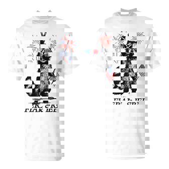 Feral & Free Patriotic Racoon Feral And Free 4Th July T-Shirt - Thegiftio
