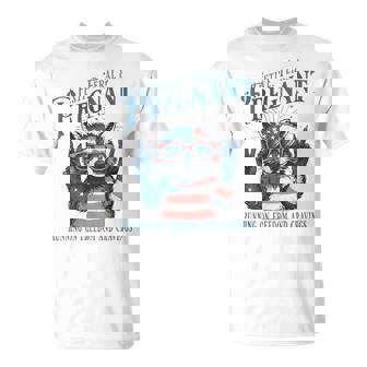 Feral And Pregnant 4Th Of July Pregnancy Announcement T-Shirt | Mazezy