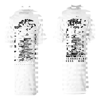 Festival Japonais Kanji En Fleurs De Cerisier De Kyoto Dos Artistique T-Shirt - Cadeauxyz